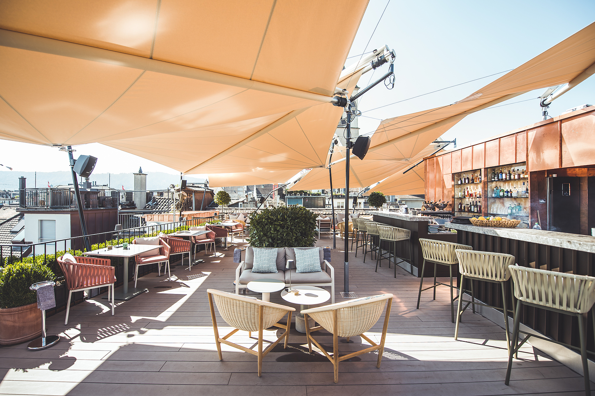 Hotel Storchen Zürich Dachterrasse the nest